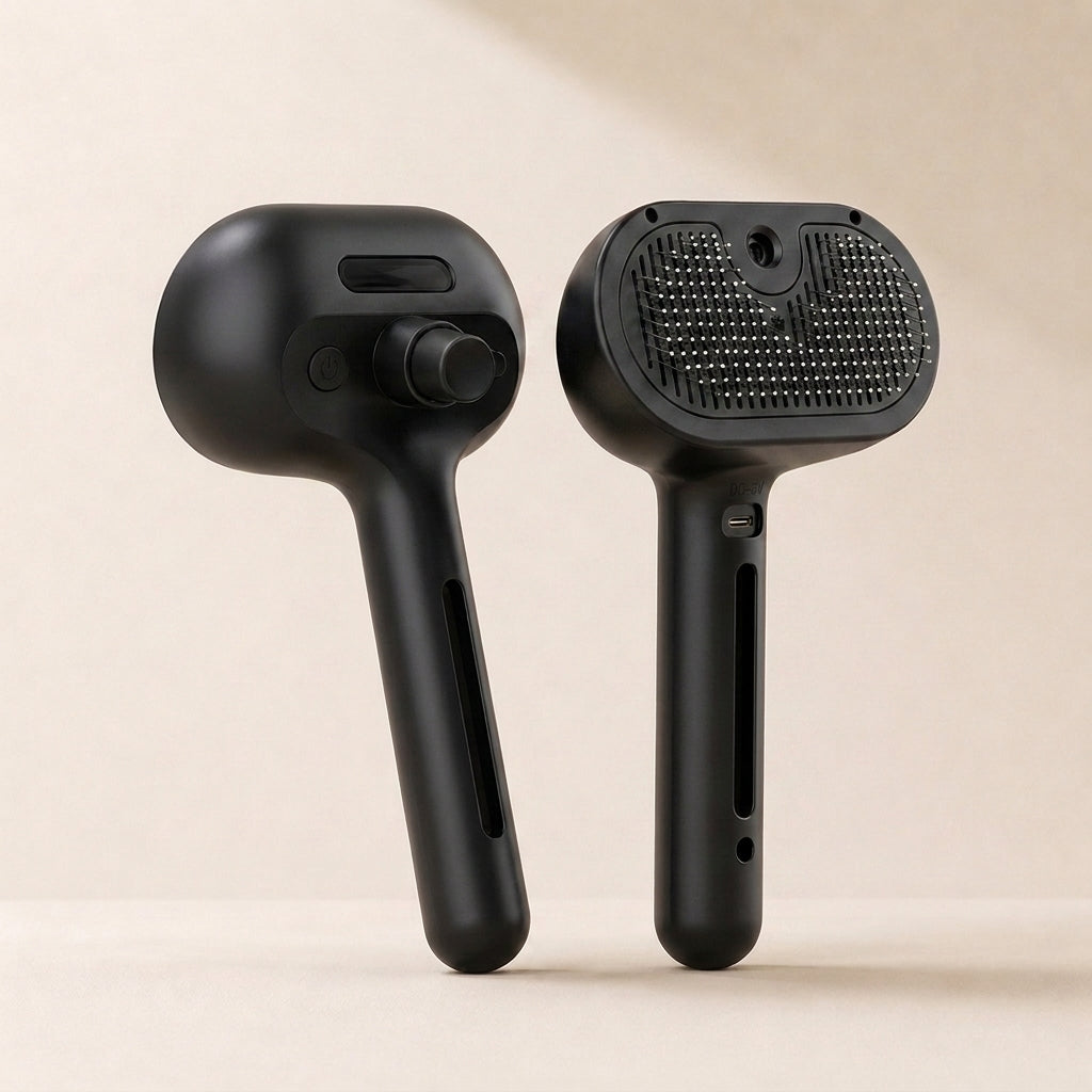 CuraManto™ — Spazzola 3 in 1 con Nebulizzatore