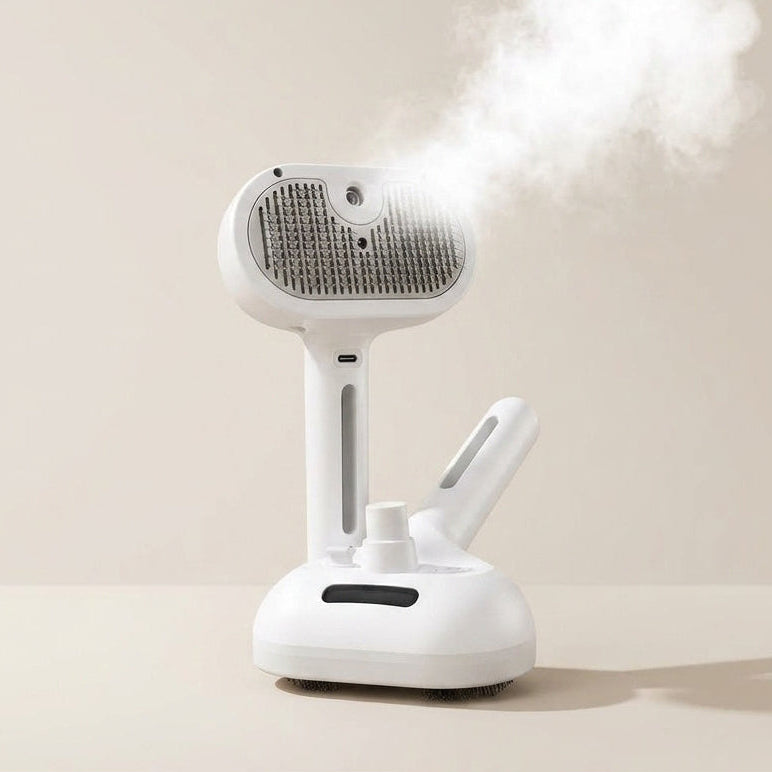 CuraManto™ — Spazzola 3 in 1 con Nebulizzatore